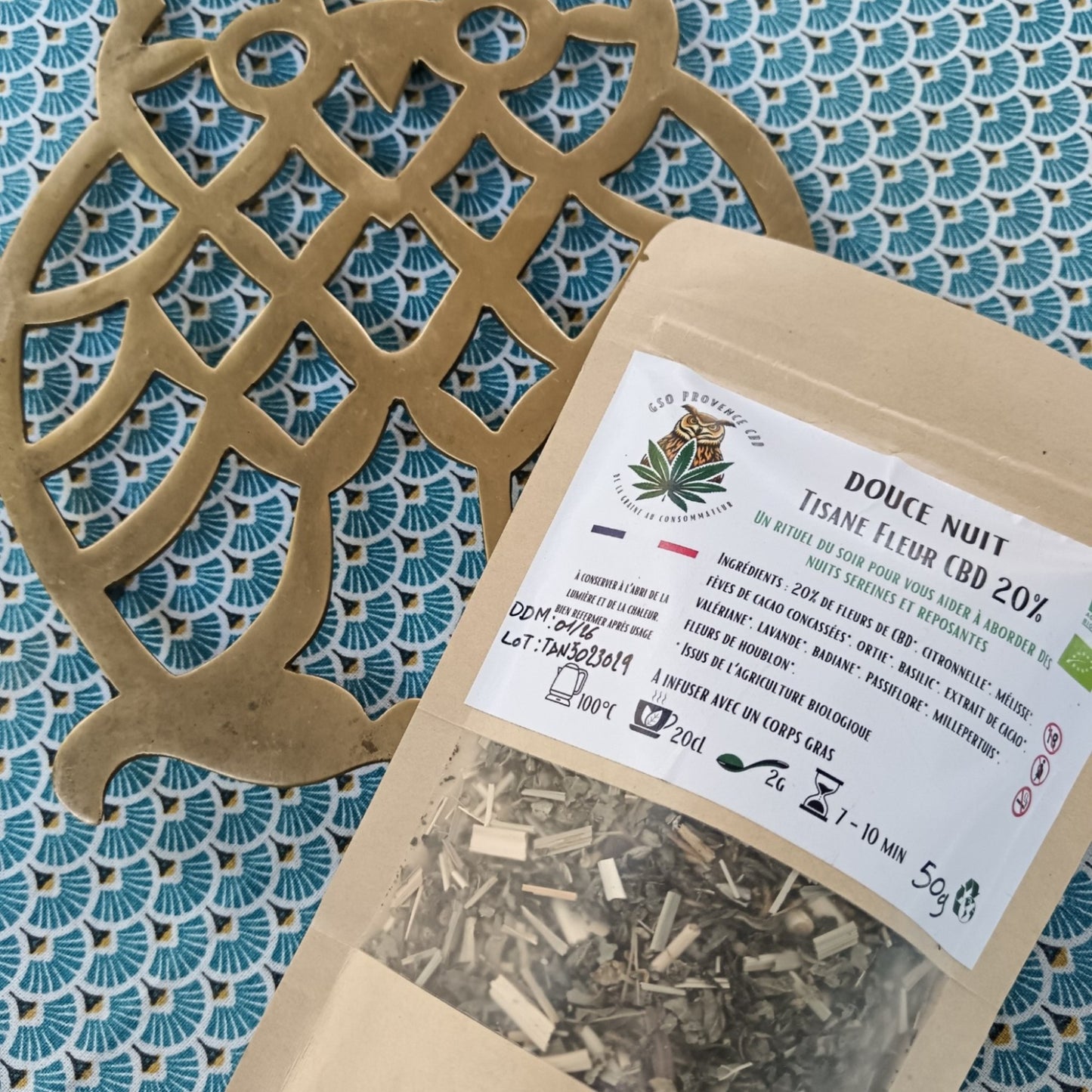 Tisane Douce Nuit Bio 50g - GSO PROVENCE CBD