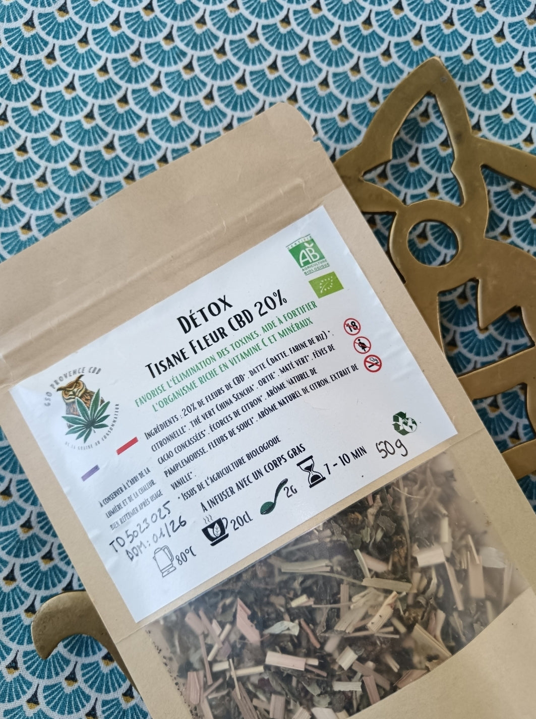 Tisane Détox Bio 50g - GSO PROVENCE CBD