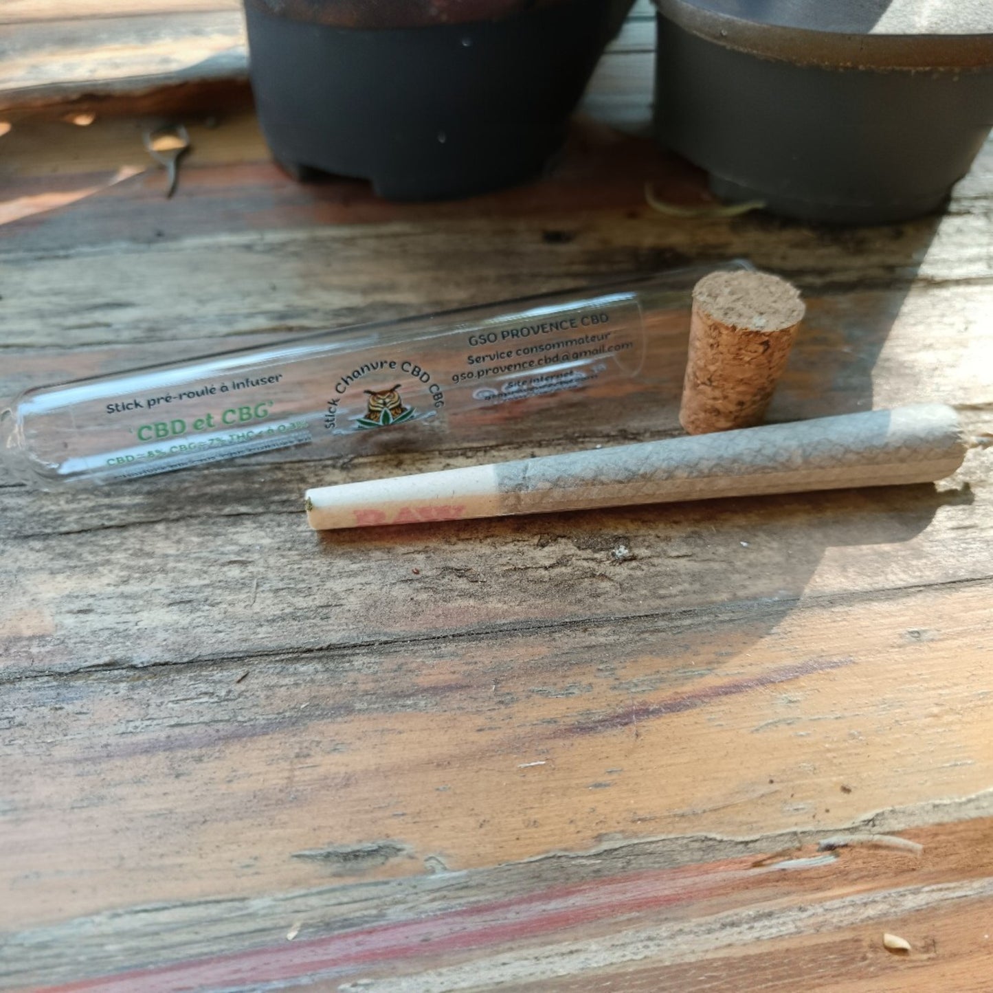 Stick pré-roulé bio CBD et CBG - GSO PROVENCE CBD