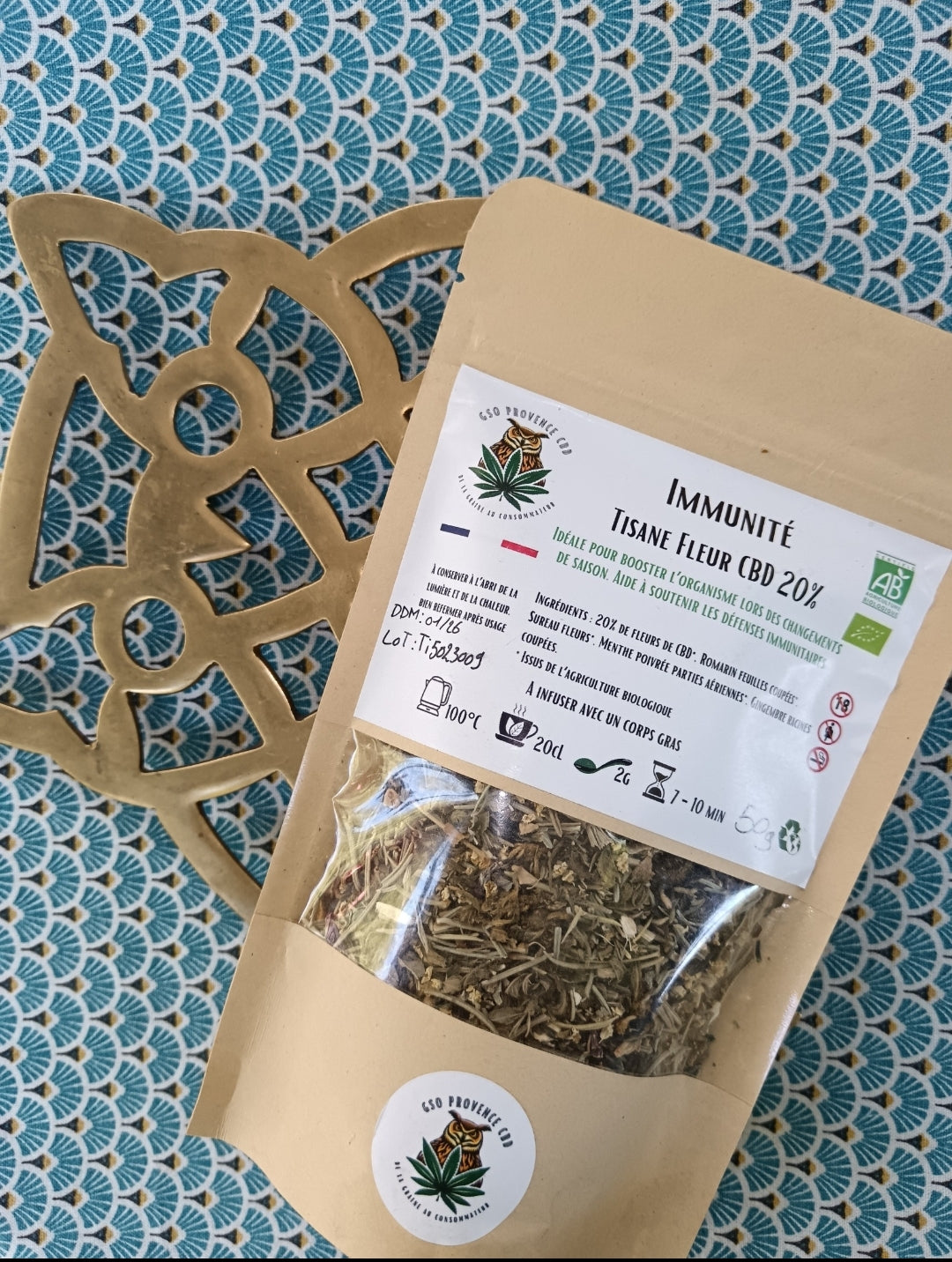 Tisane Immunité Bio 50g - GSO PROVENCE CBD