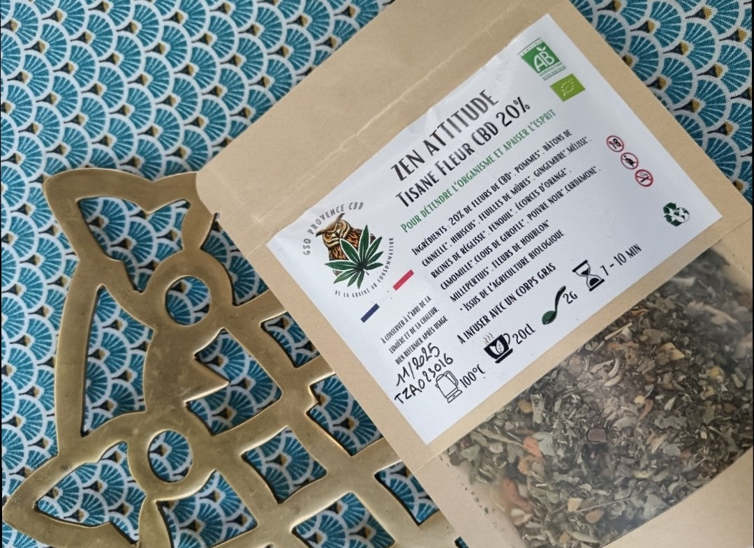 Tisane Zen Attitude Bio 50g - GSO PROVENCE CBD