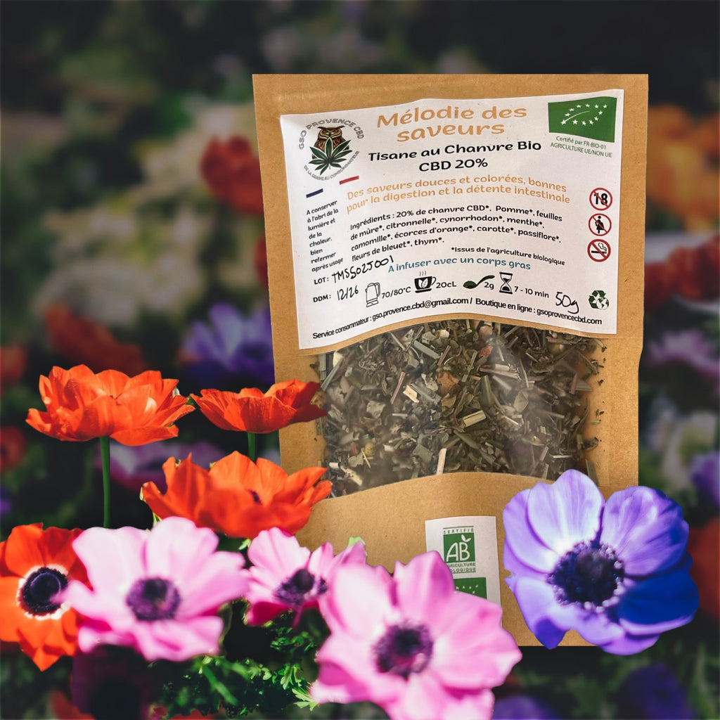 Tisane "Mélodie des Saveurs" Bio 50g - GSO PROVENCE CBD