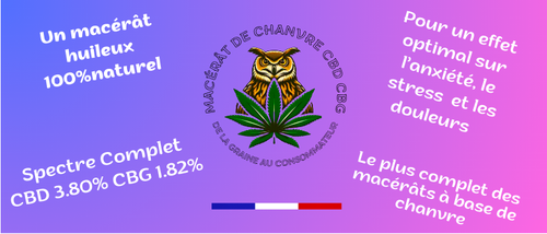 Huile de chanvre Bio CBD & CBG - GSO PROVENCE CBD