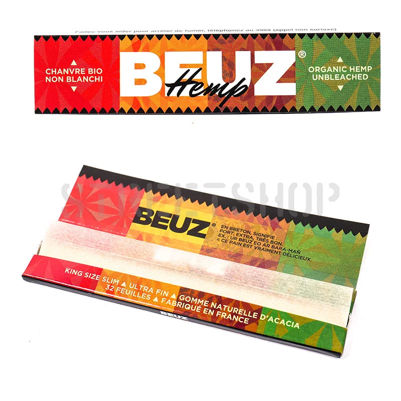 Feuilles King Slim chanvre organic - BEUZ - GSO PROVENCE CBD